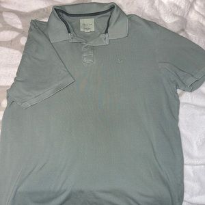 Men’s large green collared shirt, super soft material!